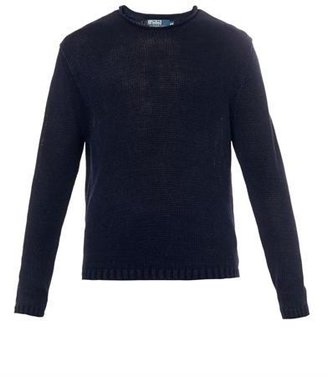 Polo Ralph Lauren Crew-neck navy linen sweater