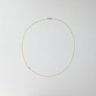 Maya Brenner DESIGNS asymmetrical mini letter necklace - d