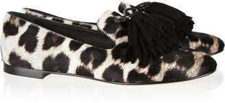 Giuseppe Zanotti Dalila leopard-print calf hair loafers