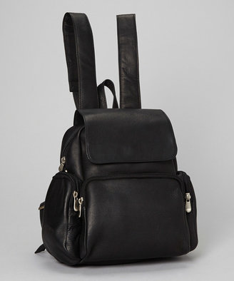 Le Donne Black Multi-Pocket Backpack