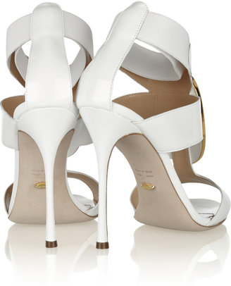 Sergio Rossi Glossed-leather sandals
