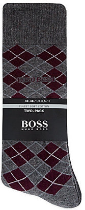 HUGO BOSS Soft cotton socks two-pack - for Men