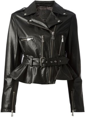 McQ peplum leather jacket