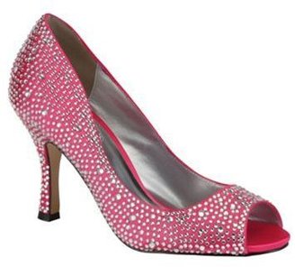 Pink by Paradox London Satin celebrate peep toe shoe