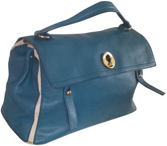 Yves Saint Laurent 2263 YVES SAINT LAURENT Blue Leather Handbag