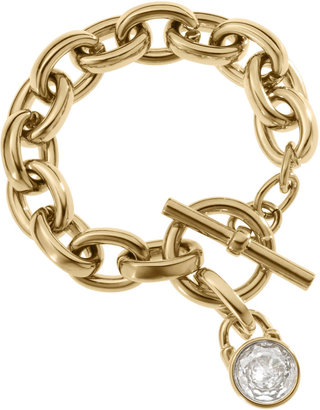 Michael Kors Chain-Link Padlock Bracelet, Golden