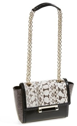 Diane von Furstenberg 'Mini 440' Leather & Genuine Snakeskin Crossbody Bag