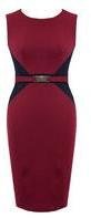 Dorothy Perkins Womens Another Label Illusion Waist Bodycon- Red