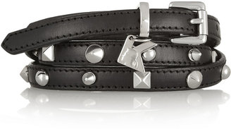 Karl Lagerfeld Paris Studded leather skinny belt