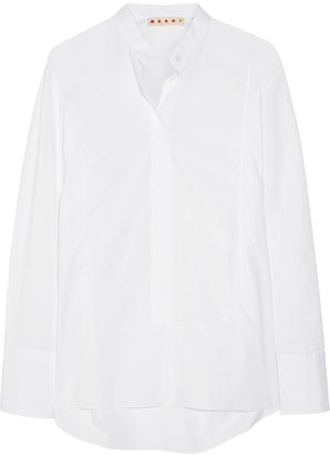Marni Bib-front cotton shirt
