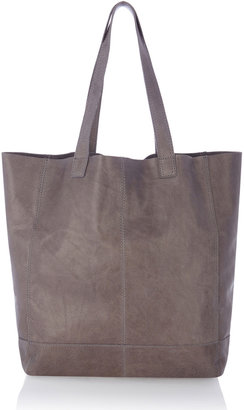 Oasis Leather Unlined Shopper Bag