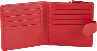 Barneys New York Woven Leather Snap-front Wallet