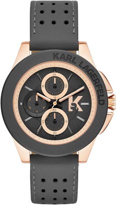 Karl Lagerfeld Paris KL1411 SPORT grey leather unisex watch