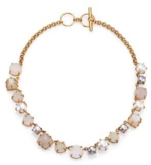 Kelly Wearstler Azalea 9MM-10MM Multicolor Round Pearl, Druzy & Moonstone Necklace