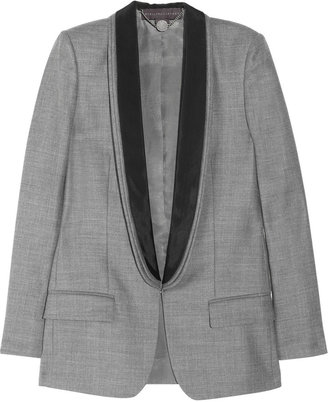 Stella McCartney Mathilda wool and satin-twill tuxedo jacket