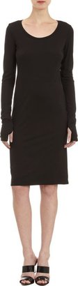 Nili Lotan Rib-Jersey T-shirt Dress-Black