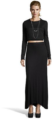 BCBGMAXAZRIA black stretch 'Sydney' maxi skirt