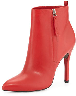 Pour La Victoire Zane Leather Ankle Boot, Red