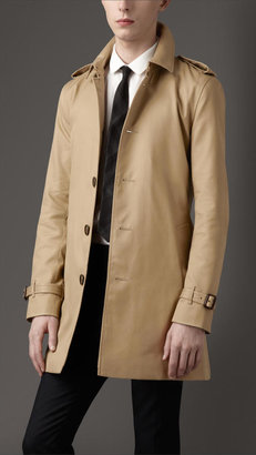 Burberry Mid-Length Technical Cotton Trench Coat