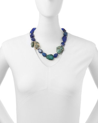 Alexis Bittar Single-Strand Blue Beaded Necklace