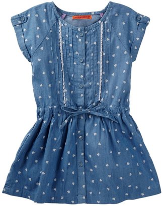 Funkyberry Pintuck Heart Chambray Dress (Toddler, Little Girls, & Big Girls)