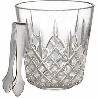 Waterford Wedgwood Lismore Ice Bucket With Tongs