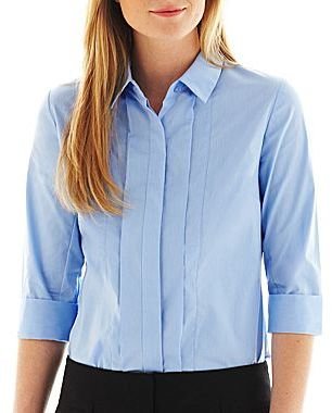 JCPenney Worthington 3/4-Sleeve Shirt