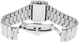 Gucci 100G Stainless Steel & Silver Dial Watch, 23mm