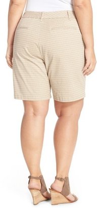 Sejour 'Addison' Stretch Twill Bermuda Shorts (Plus Size)