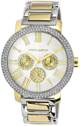 Vince Camuto Women's Two-Tone Stainless Steel Bracelet Watch 42mm VC-5001SVTT