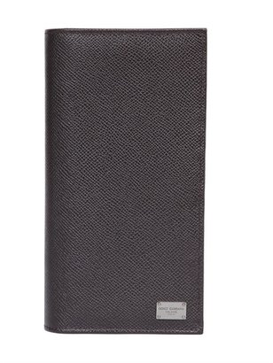 Dolce & Gabbana Dauphine Leather Vertical Wallet