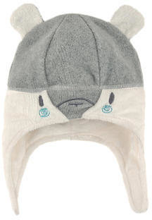 SOURIS MINI mottled grey teddy bear hat
