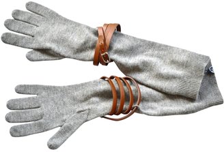 Ralph Lauren Blue Label Grey Wool Gloves