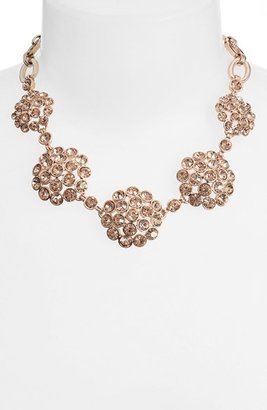 Anne Klein Crystal Cluster Frontal Necklace