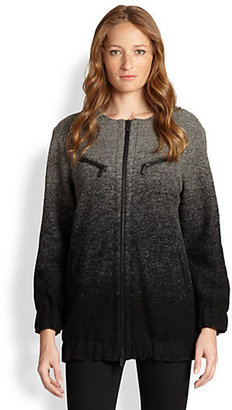 Line Wythe Ombré Textured Sweater Jacket
