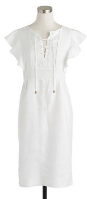 J.Crew Lace-up dress in linen