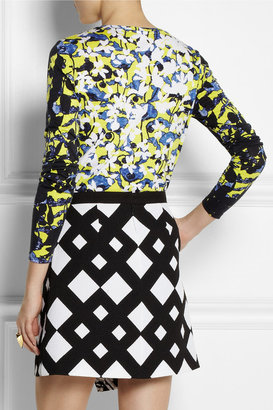 Peter Pilotto for Target Printed cotton-blend jersey top