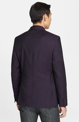 Versace Purple Twill Wool & Silk Sport Coat