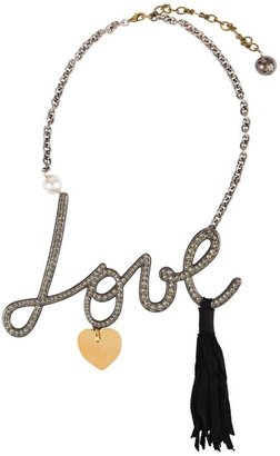 Lanvin Encrusted Love Necklace