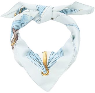 Hermes Vintage printed silk scarf