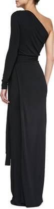 Diane von Furstenberg Coco Single-Sleeve Jersey Gown