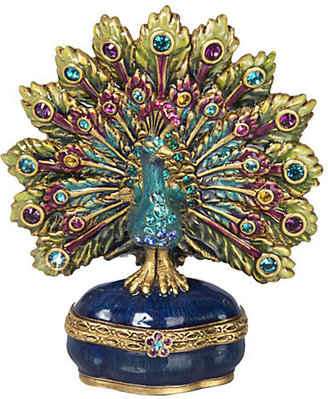 Jay Strongwater Swarovski Crystal-Embellished Peacock Box