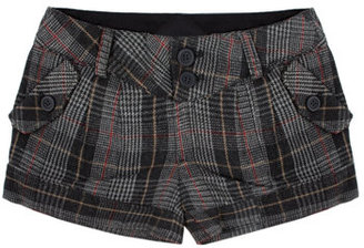 Fred Flare Plaid Wool Shorts