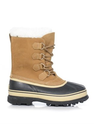 Sorel CaribouTM suede and rubber boots