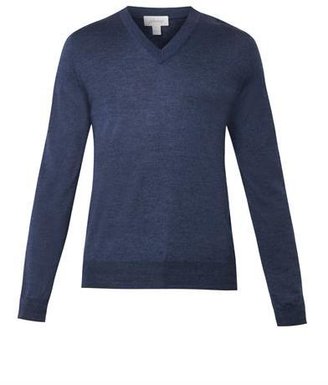 Brioni V-neck fine-knit sweater
