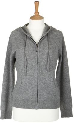 Sofia Cashmere Zip Sweatshirt - Grey - S
