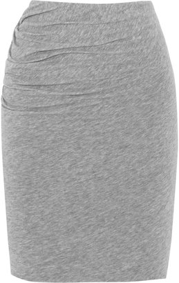 James Perse Cotton-blend stretch-jersey mini skirt