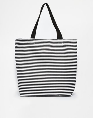 ASOS Stripe Nylon Shopper Bag