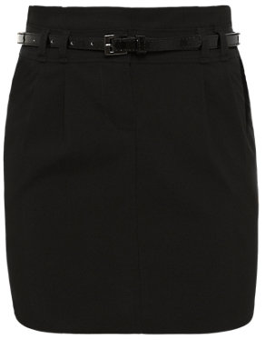 Marks and Spencer Girls' Belted Skirt with Side Pockets & Stormwear+TM (Older Girls)