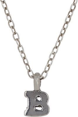 Sonya Renee Jewelry Silver Initial "B" Pendant Necklace